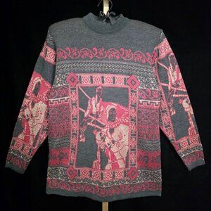Vintage Neiman Marcus Graphic Sweater Women's